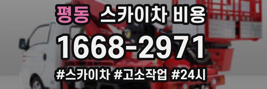 평동 스카이차 비용