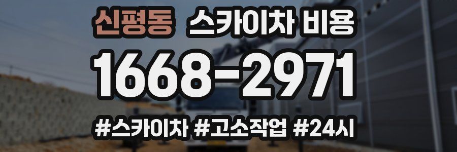 신평동 스카이차 비용