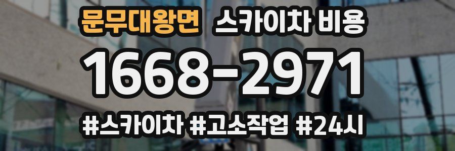 문무대왕면 스카이차 비용