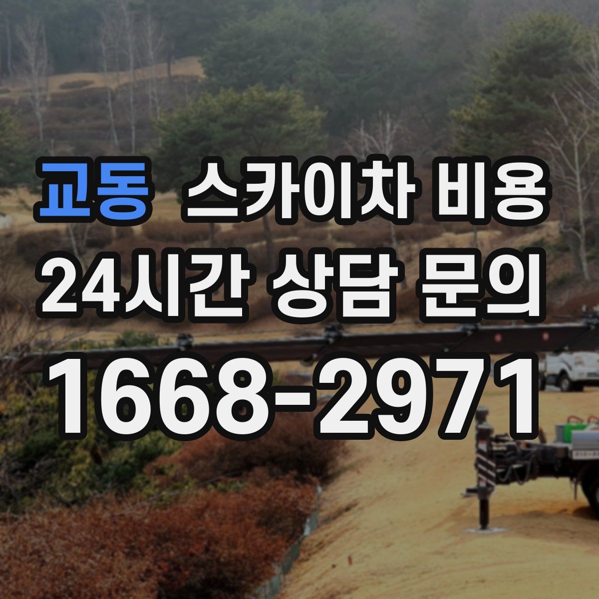 교동 스카이차 비용