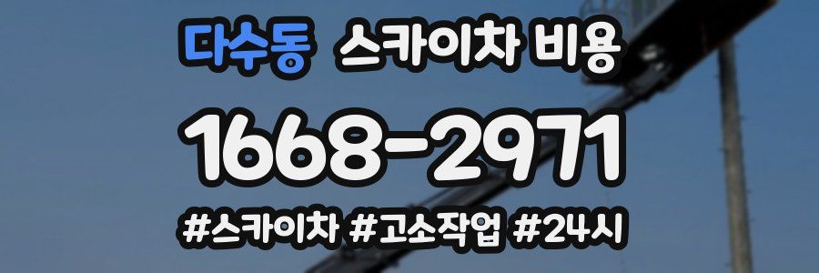 다수동 스카이차 비용