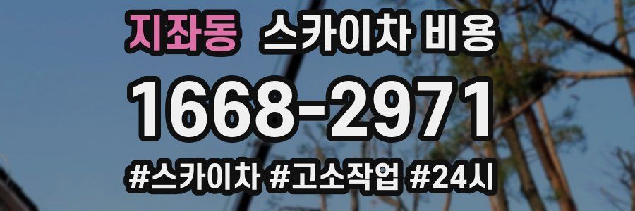 지좌동 스카이차 비용