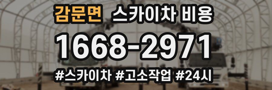 감문면 스카이차 비용