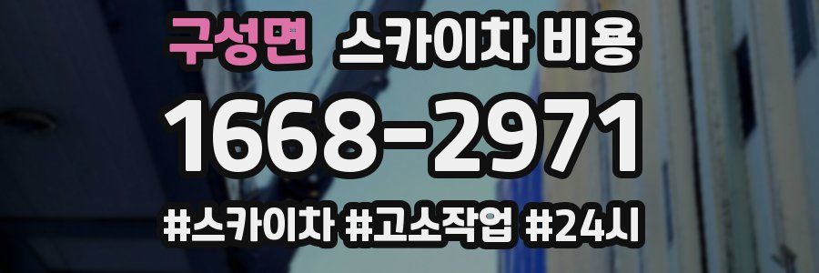 구성면 스카이차 비용