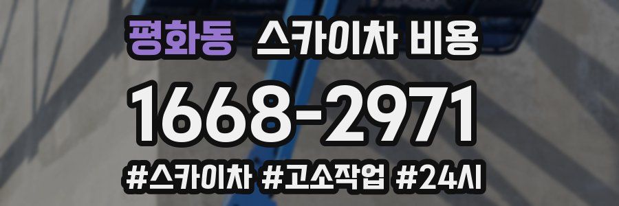 평화동 스카이차 비용