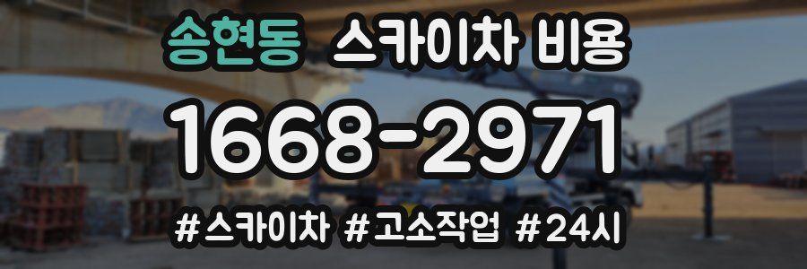 송현동 스카이차 비용