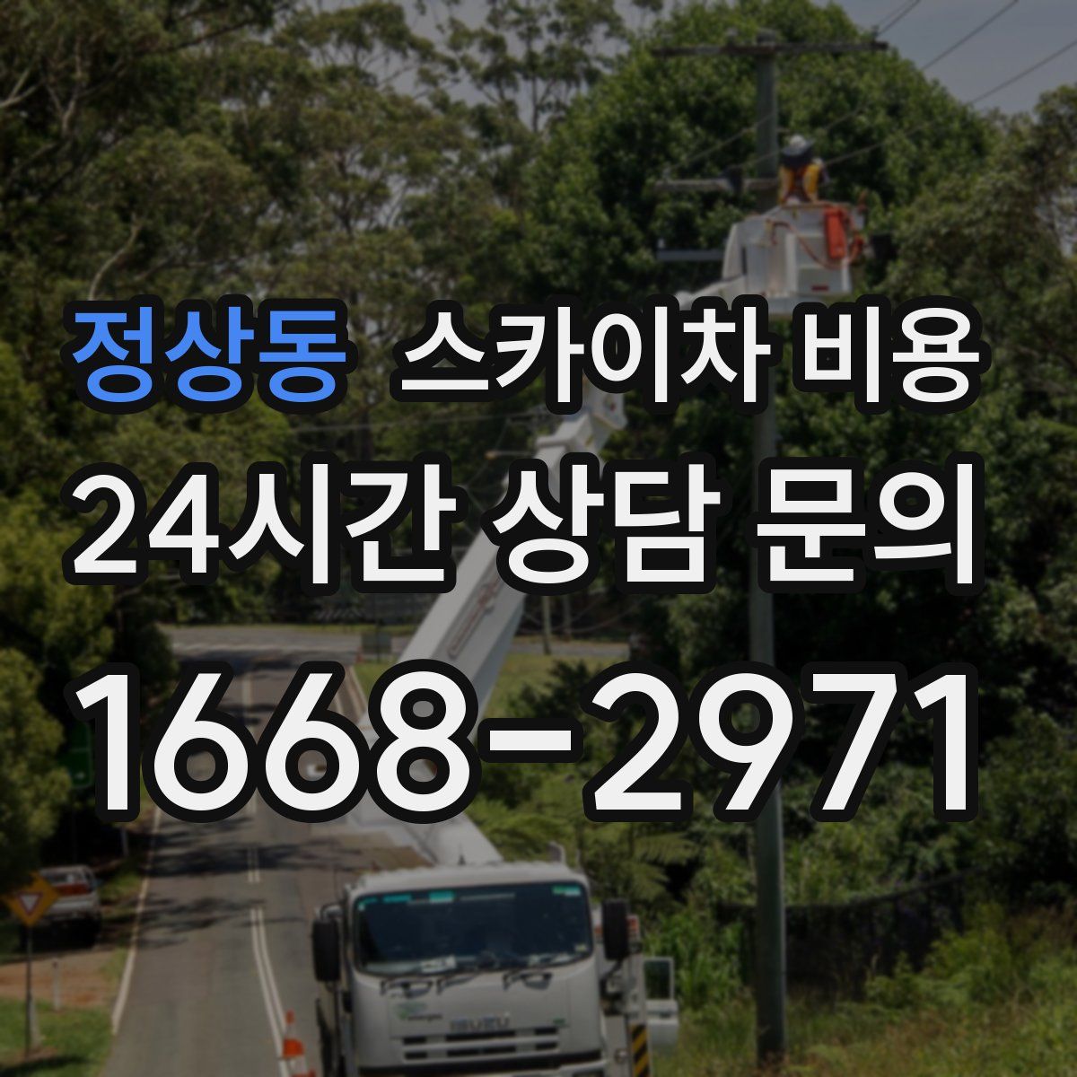 정상동 스카이차 비용