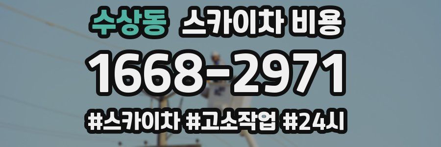 수상동 스카이차 비용