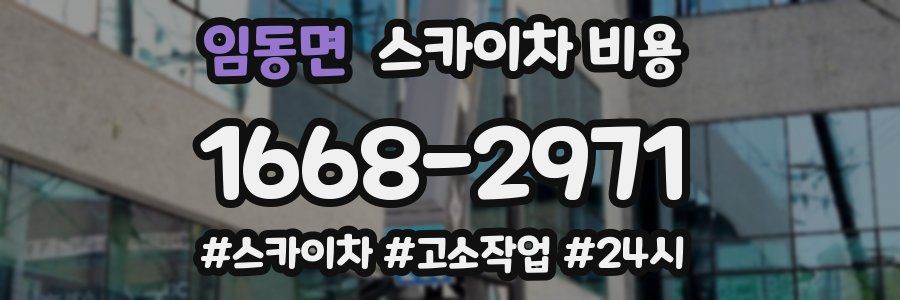 임동면 스카이차 비용