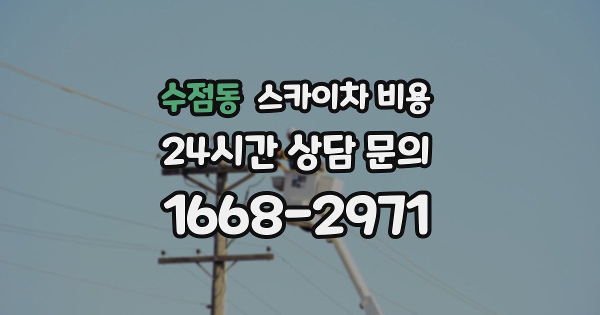 수점동 스카이차 비용