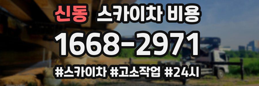 신동 스카이차 비용