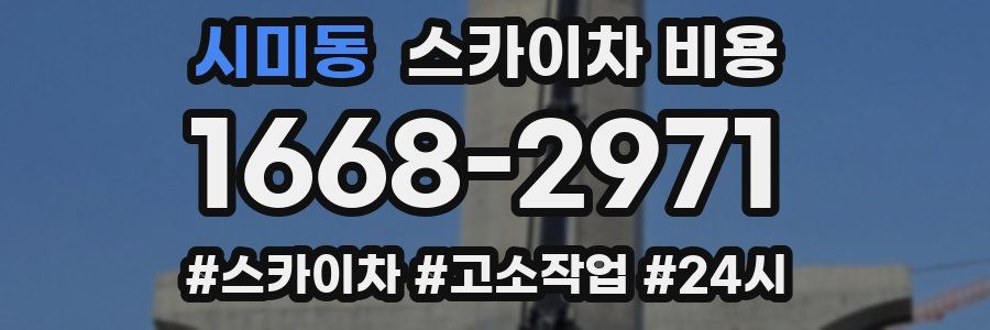 시미동 스카이차 비용