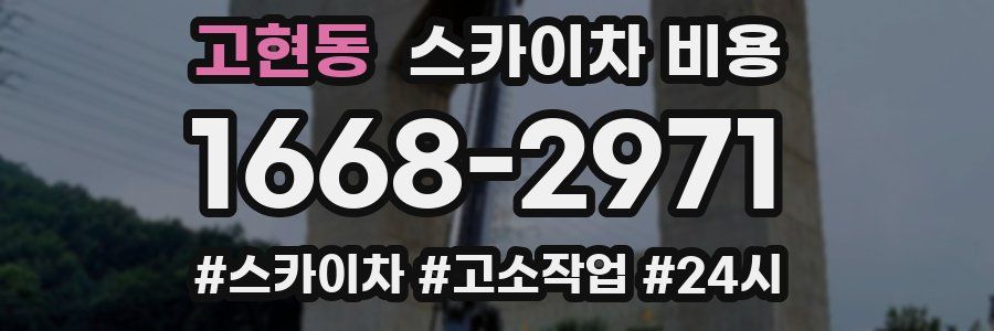 고현동 스카이차 비용