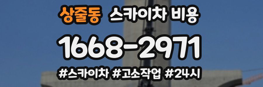 상줄동 스카이차 비용