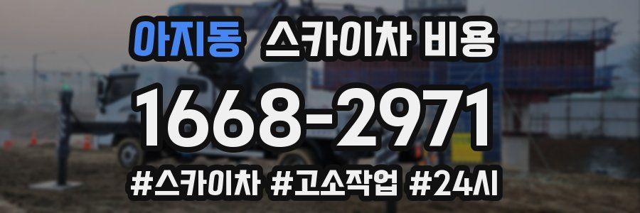 아지동 스카이차 비용