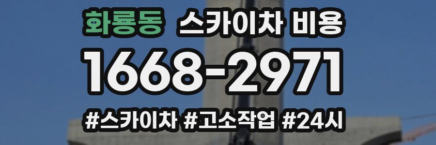 화룡동 스카이차 비용