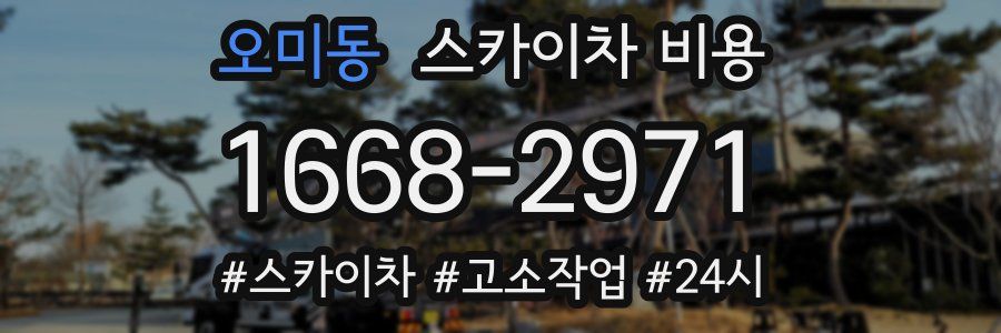오미동 스카이차 비용