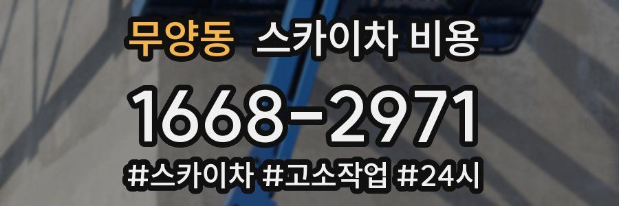 무양동 스카이차 비용