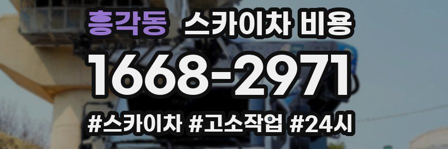 흥각동 스카이차 비용