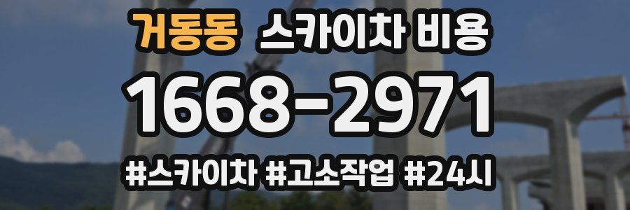 거동동 스카이차 비용