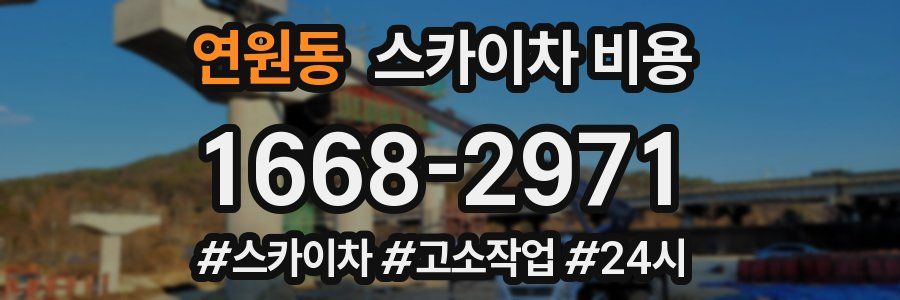 연원동 스카이차 비용