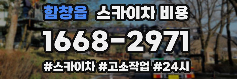 함창읍 스카이차 비용