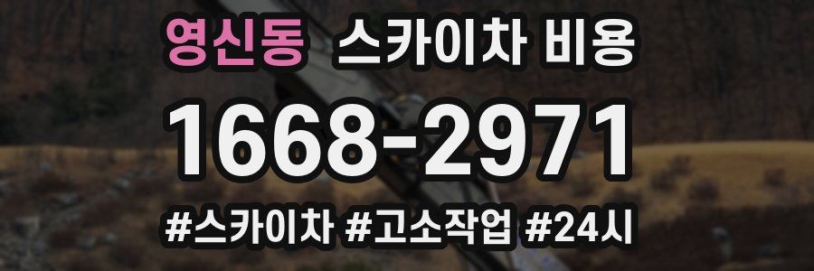 영신동 스카이차 비용