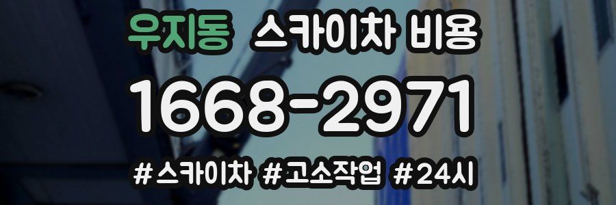 우지동 스카이차 비용