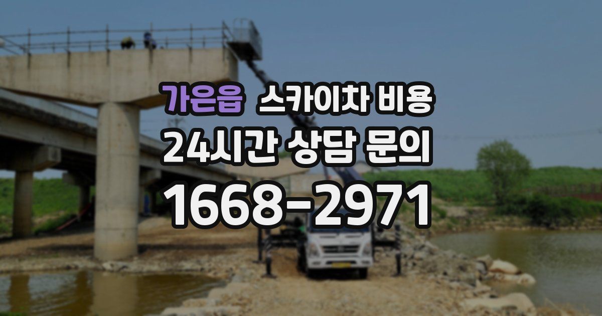 가은읍 스카이차 비용