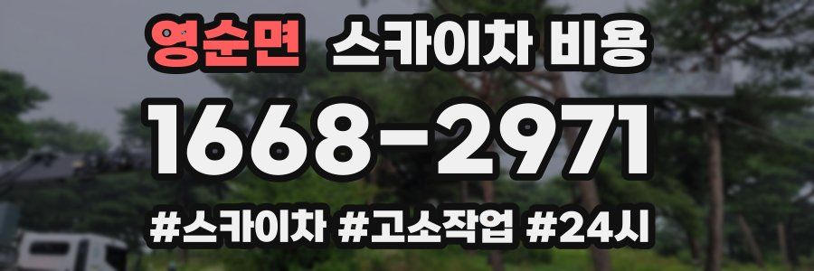 영순면 스카이차 비용