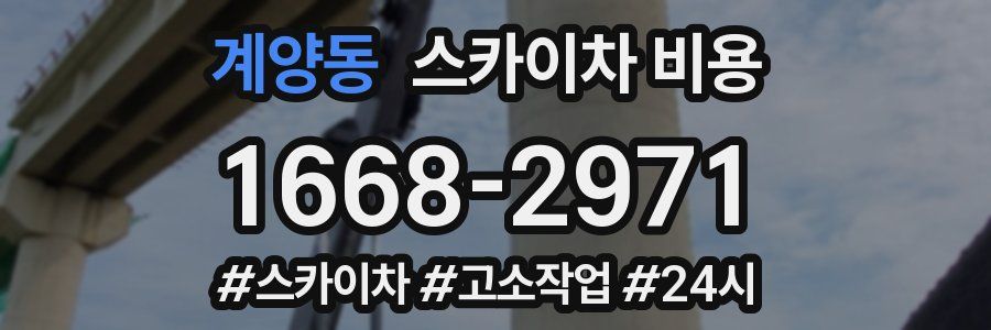 계양동 스카이차 비용