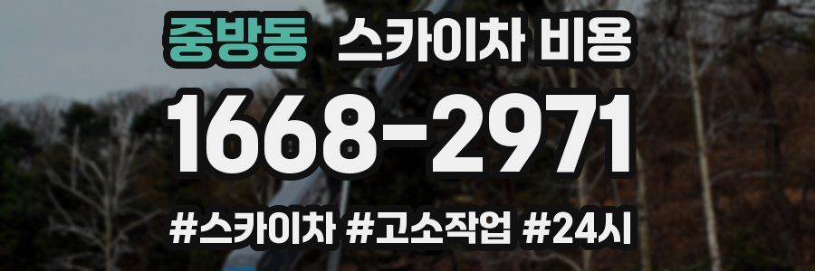 중방동 스카이차 비용