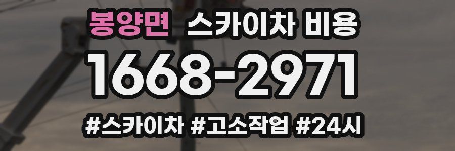 봉양면 스카이차 비용