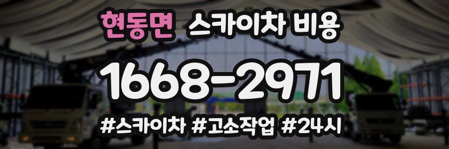 현동면 스카이차 비용