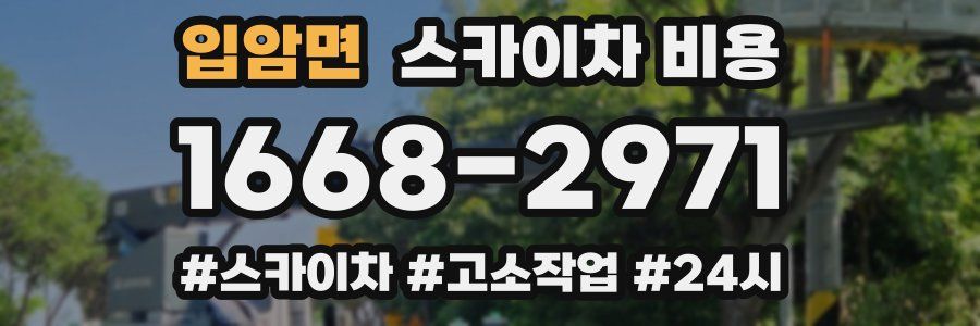 입암면 스카이차 비용