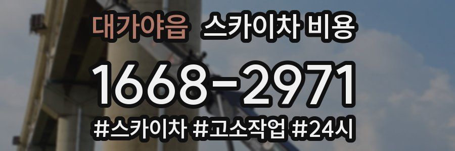 대가야읍 스카이차 비용