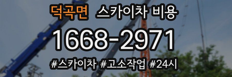 덕곡면 스카이차 비용