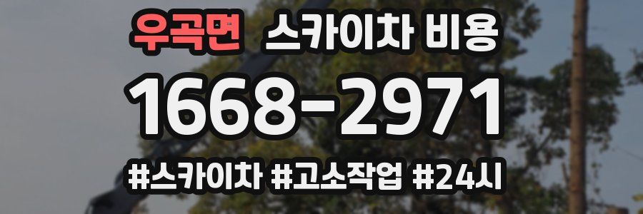 우곡면 스카이차 비용