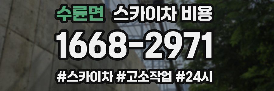 수륜면 스카이차 비용