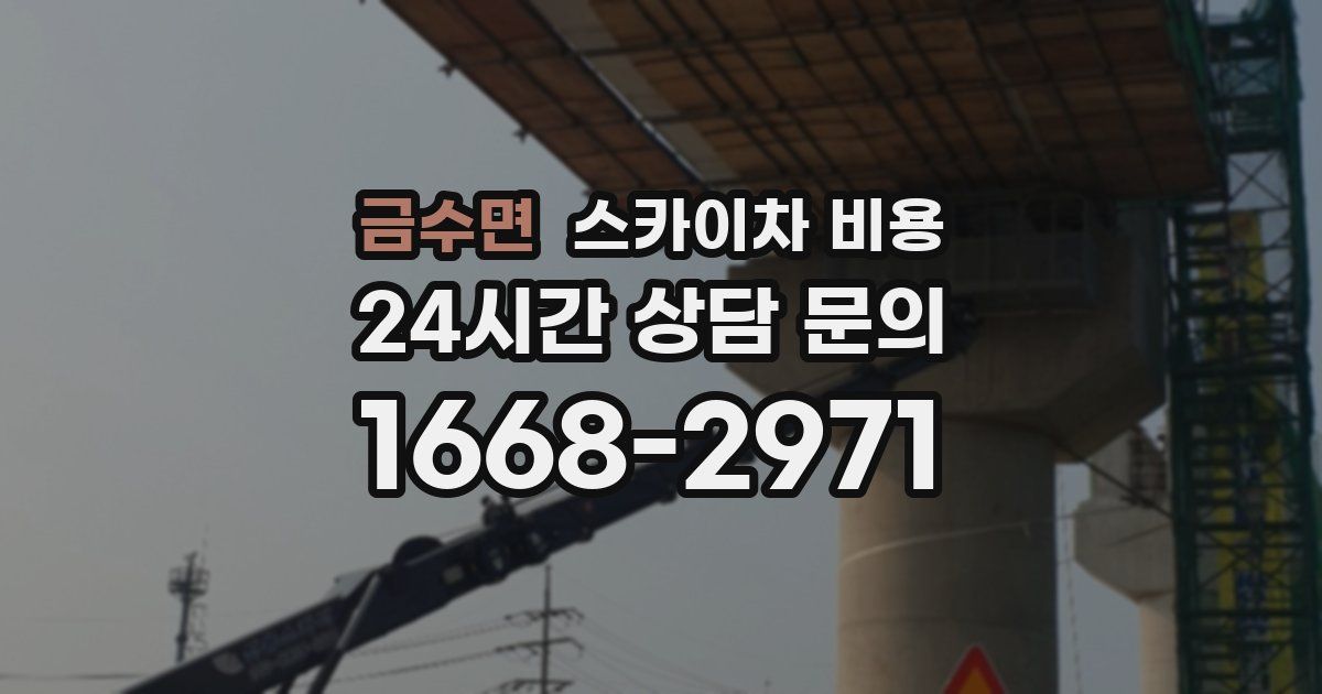 금수면 스카이차 비용