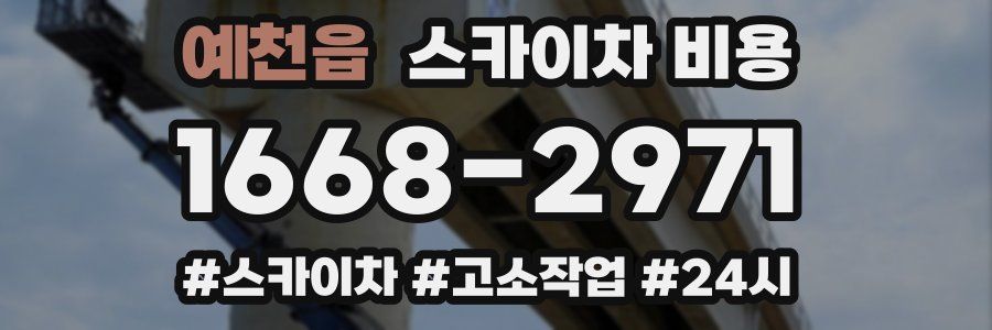 예천읍 스카이차 비용