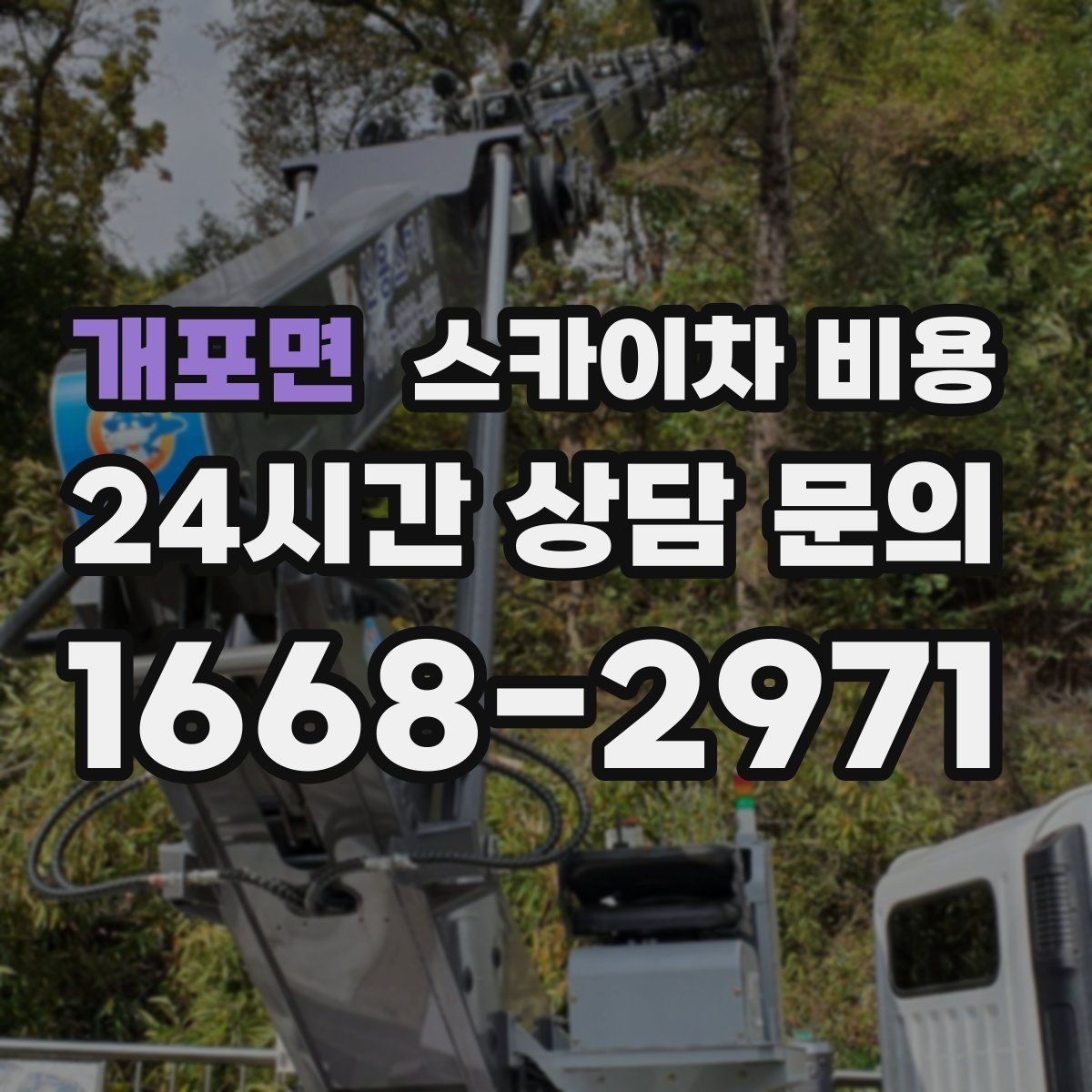 개포면 스카이차 비용 조명 교체 작업에서 비용이 달라지는 이유