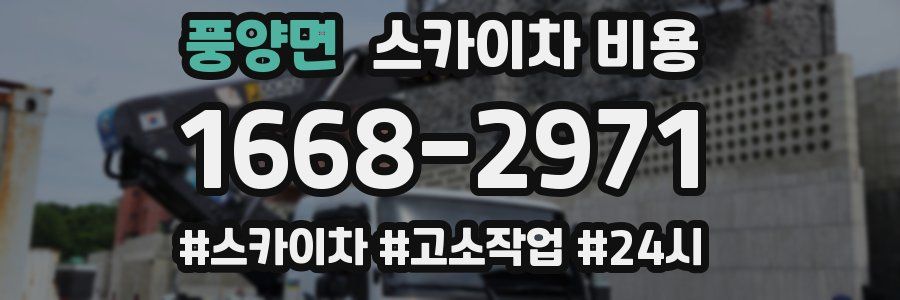 풍양면 스카이차 비용