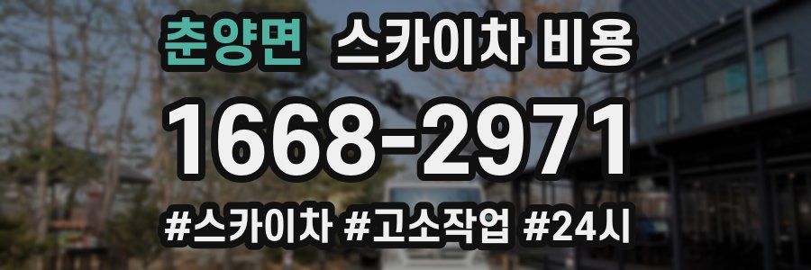 춘양면 스카이차 비용