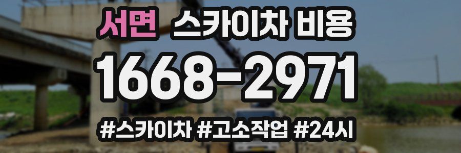 서면 스카이차 비용