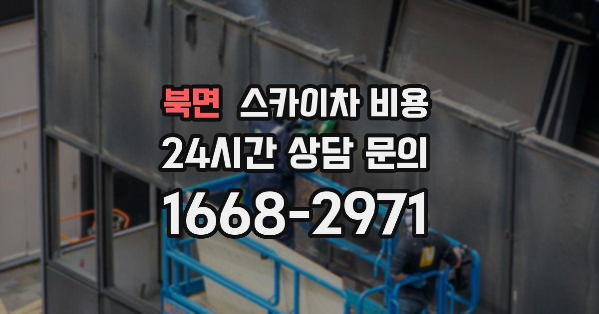 북면 스카이차 비용