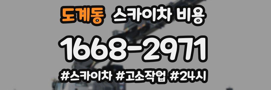 도계동 스카이차 비용