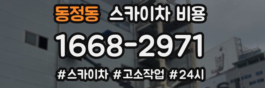 동정동 스카이차 비용