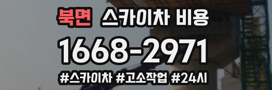 북면 스카이차 비용