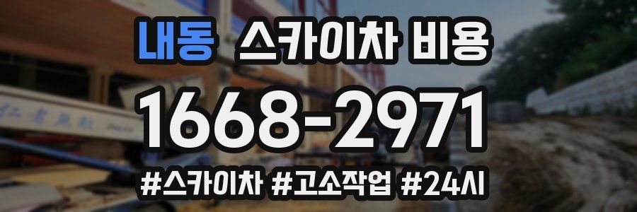 내동 스카이차 비용